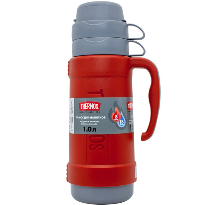 Термос для напитков THERMOS PICNIC 40-100 1 л, красный 674128